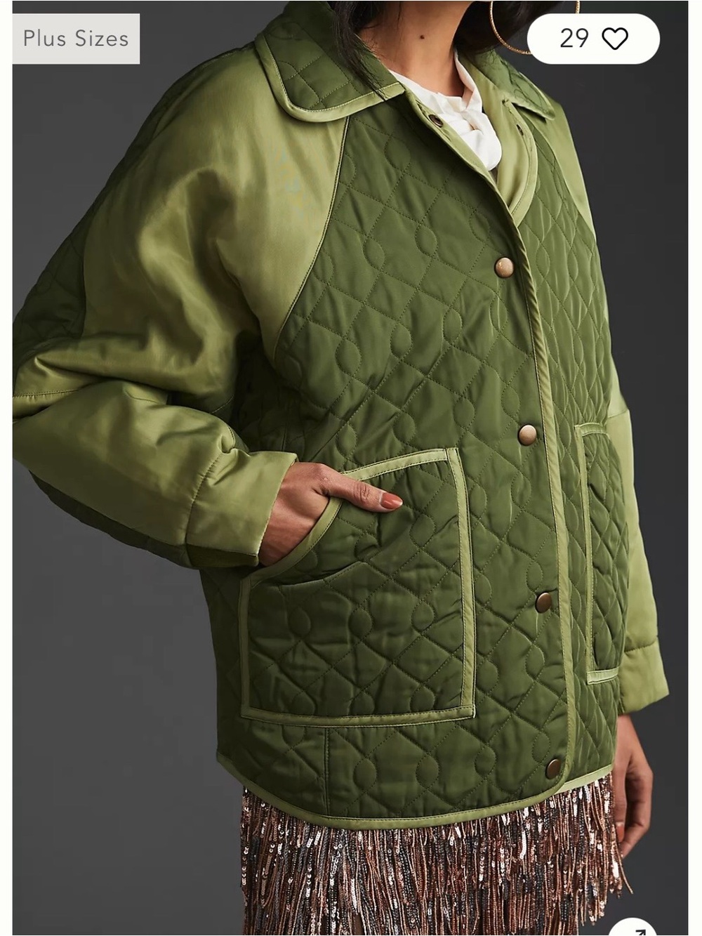 Pilcro Quilted Button Jacket - Picture 12 of 12